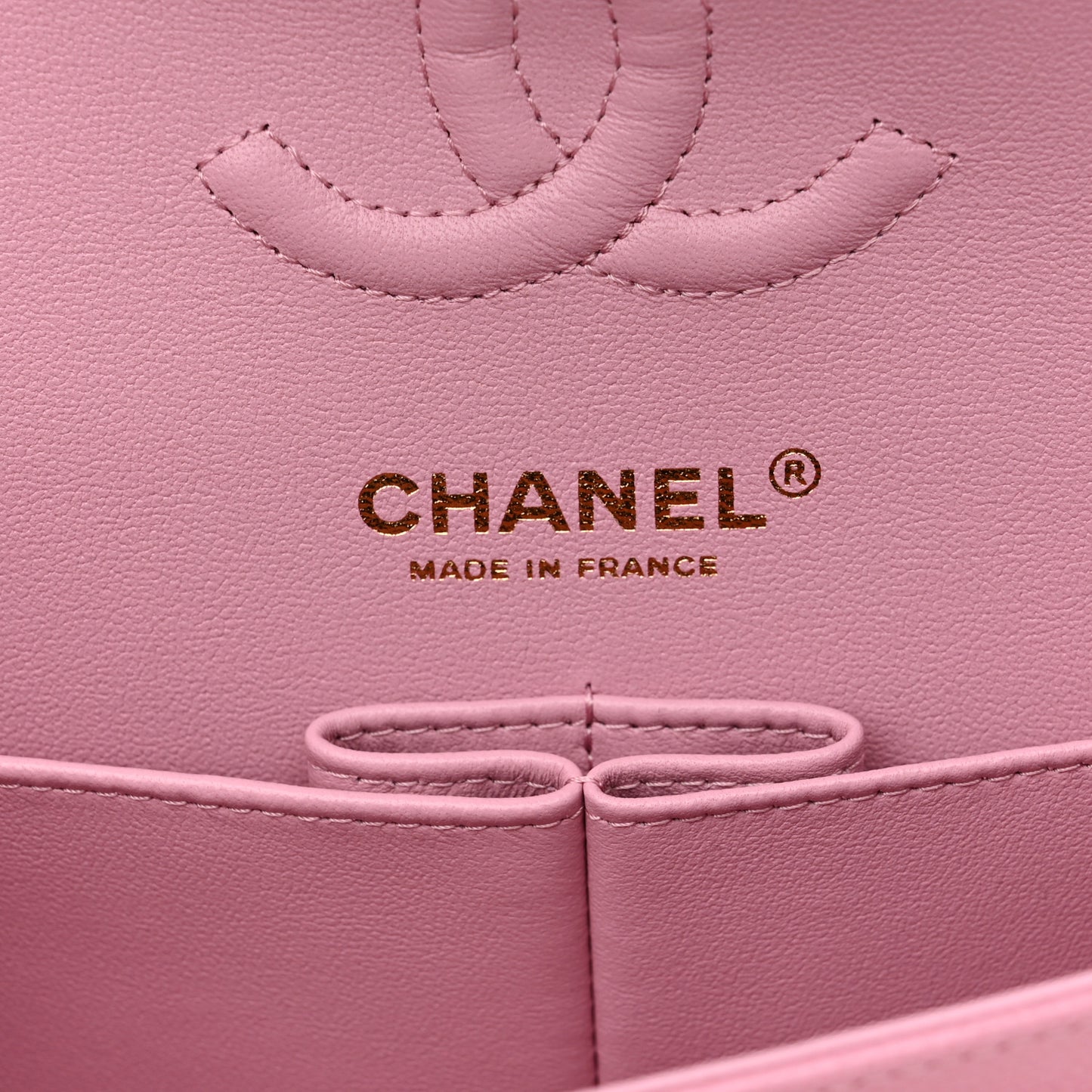 Caviar Quilted Small Double Flap Pink