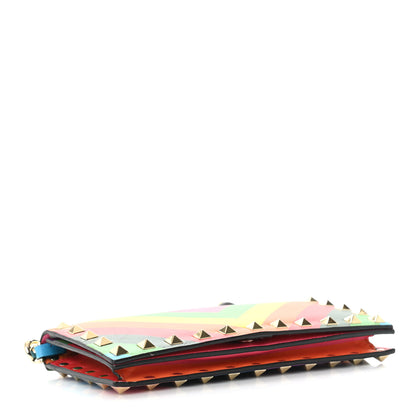 Valentino Garavani Vitello 1973 Rockstud Wristlet Wallet Multicolor 4 of 11