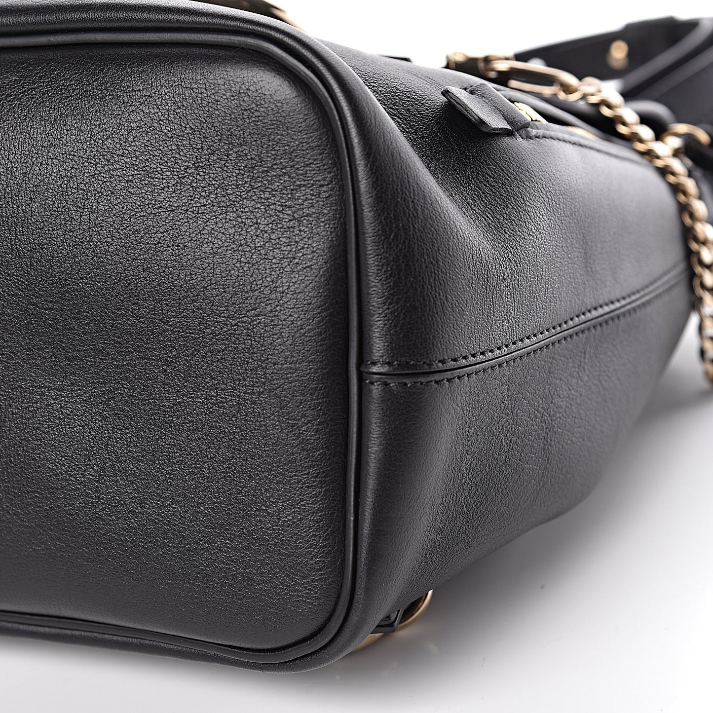 Suede Calfskin Small Faye Backpack Black