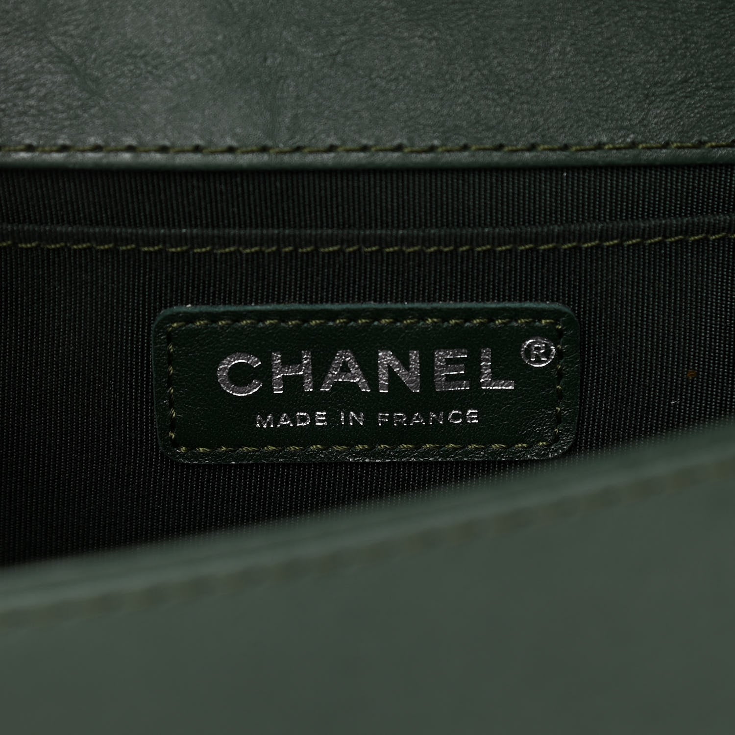 Chanel Calfskin Quilted Medium Boy Top Handle Flap Green 5 of 9