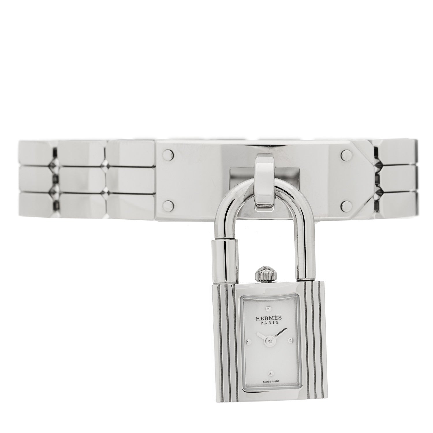 Hermes Stainless Steel 16mm Kelly Quartz Watch 2 of 5