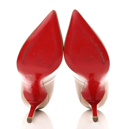 Christian Louboutin Patent Pigalle 120 Pumps 35 Nude 5 of 10