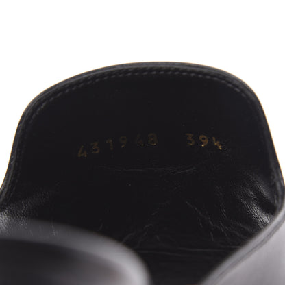 Gucci Malaga Kid Horsebit Slide Sandals 39.5 Black 8 of 9