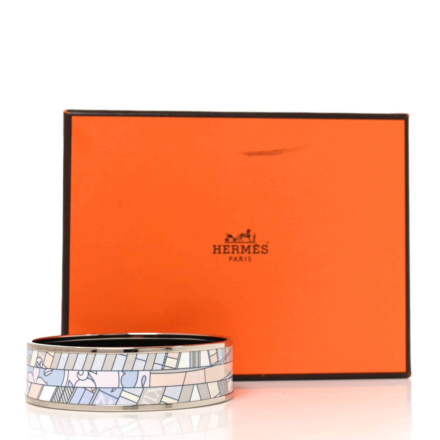 Hermes Enamel Printed Wide Astrologie Nouvelle Bracelet 70 6 of 6