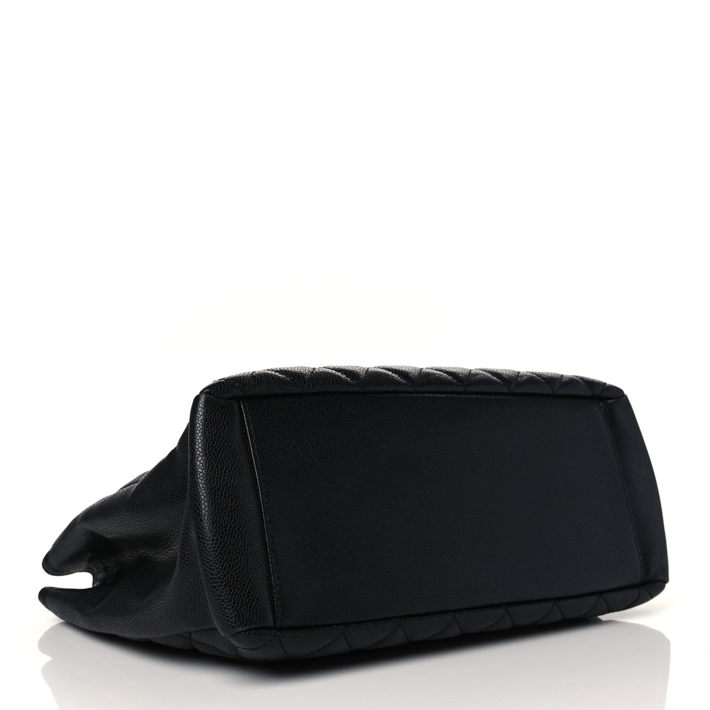 Caviar Quilted Grand Shopping Tote GST Black