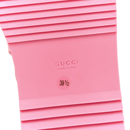 Gucci GG Supreme Monogram Granada Kid Angelina Platform 35mm Slingback Sandals 39.5 Cotton Candy Dark Cotton Candy Wild Rose 7 of 10