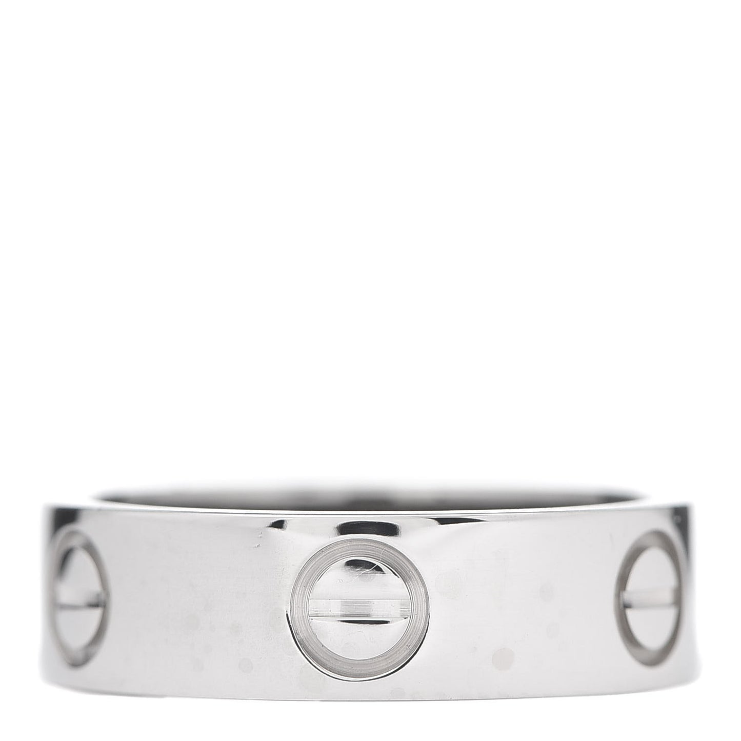18K White Gold 5.5mm LOVE Ring 52 6