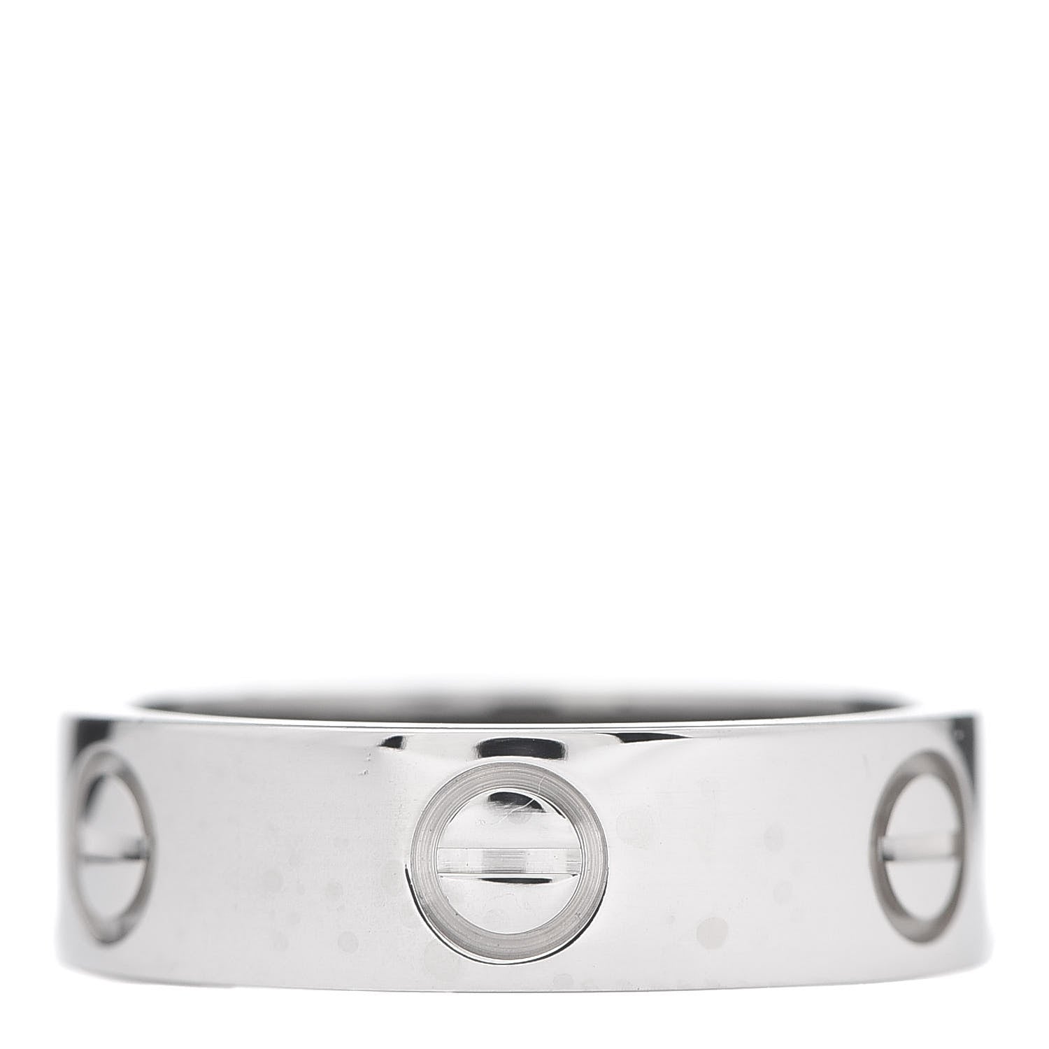 Cartier 18K White Gold 5.5mm LOVE Ring 52 6 3 of 4