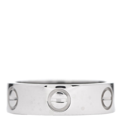 Cartier 18K White Gold 5.5mm LOVE Ring 52 6 3 of 4