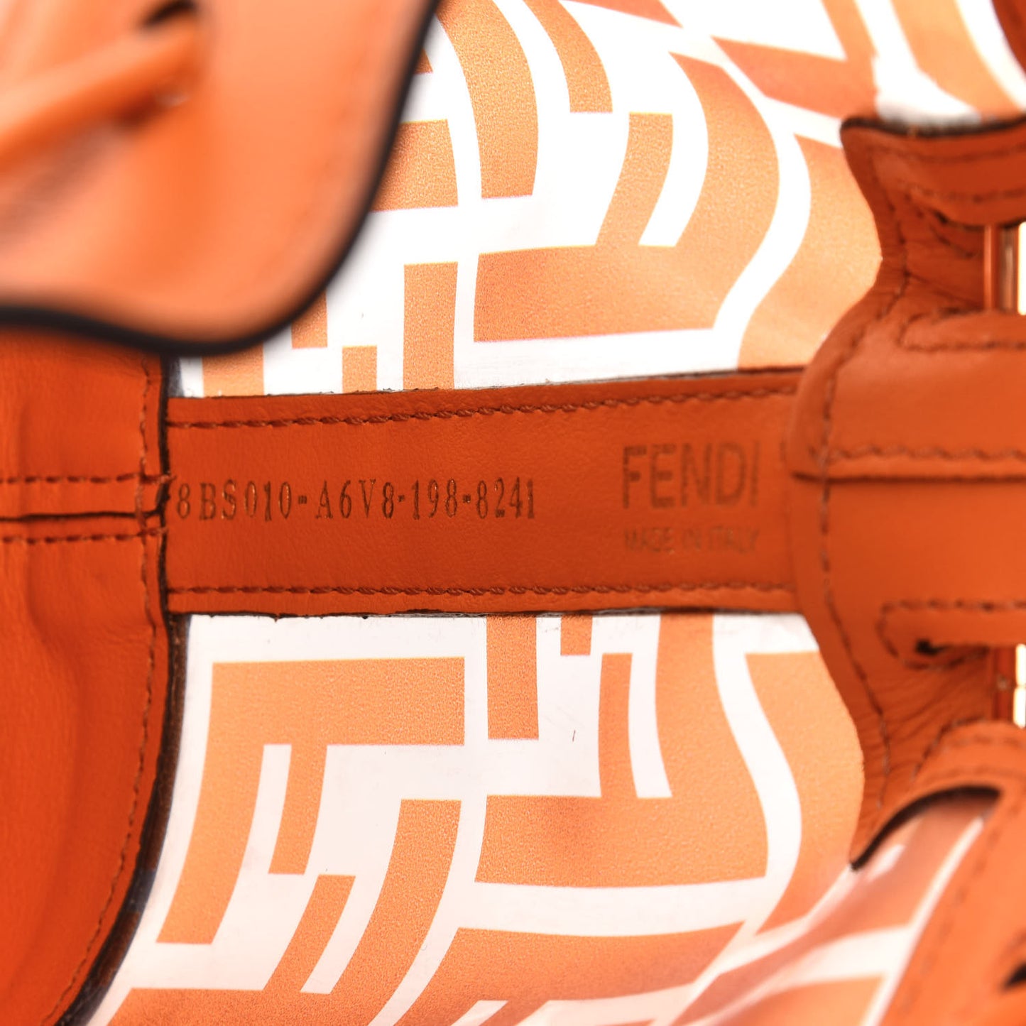 TPU FF Vitello Grace F is Fendi Mini Mon Tresor Bucket Bag Aranciata