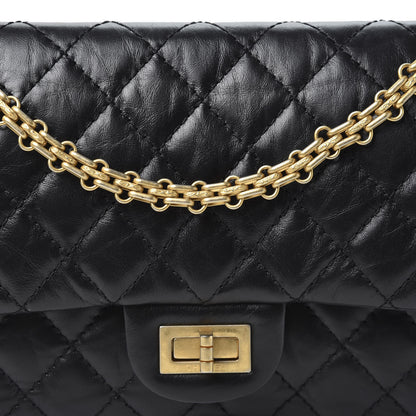 Chanel Aged Calfskin Quilted 2.55 Reissue 225 Flap Black 9 of 9