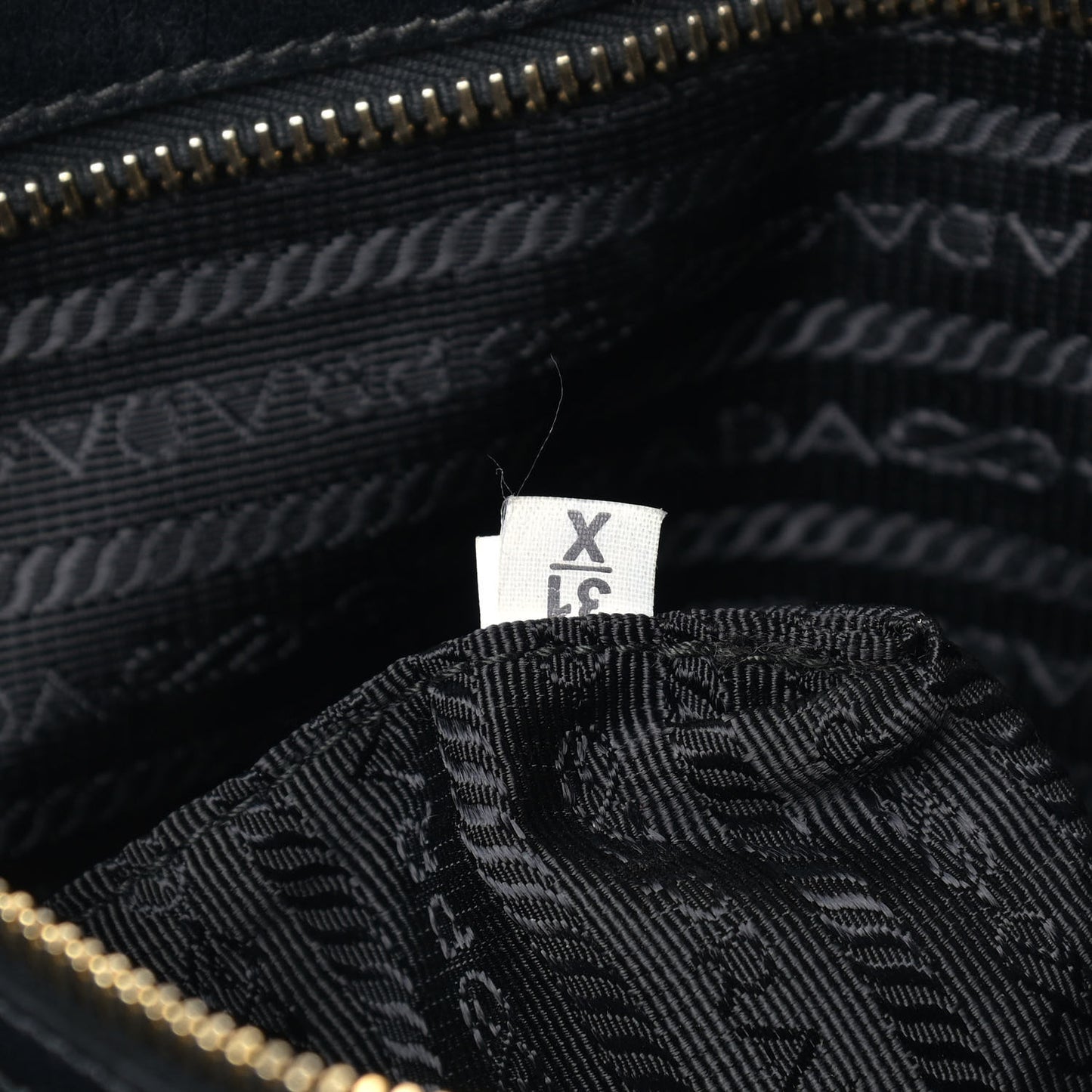 Tessuto Nylon Gaufre Drawstring Tote Black