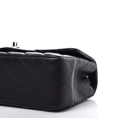 Chanel Lambskin Quilted Mini Rectangular Flap Black 9 of 11