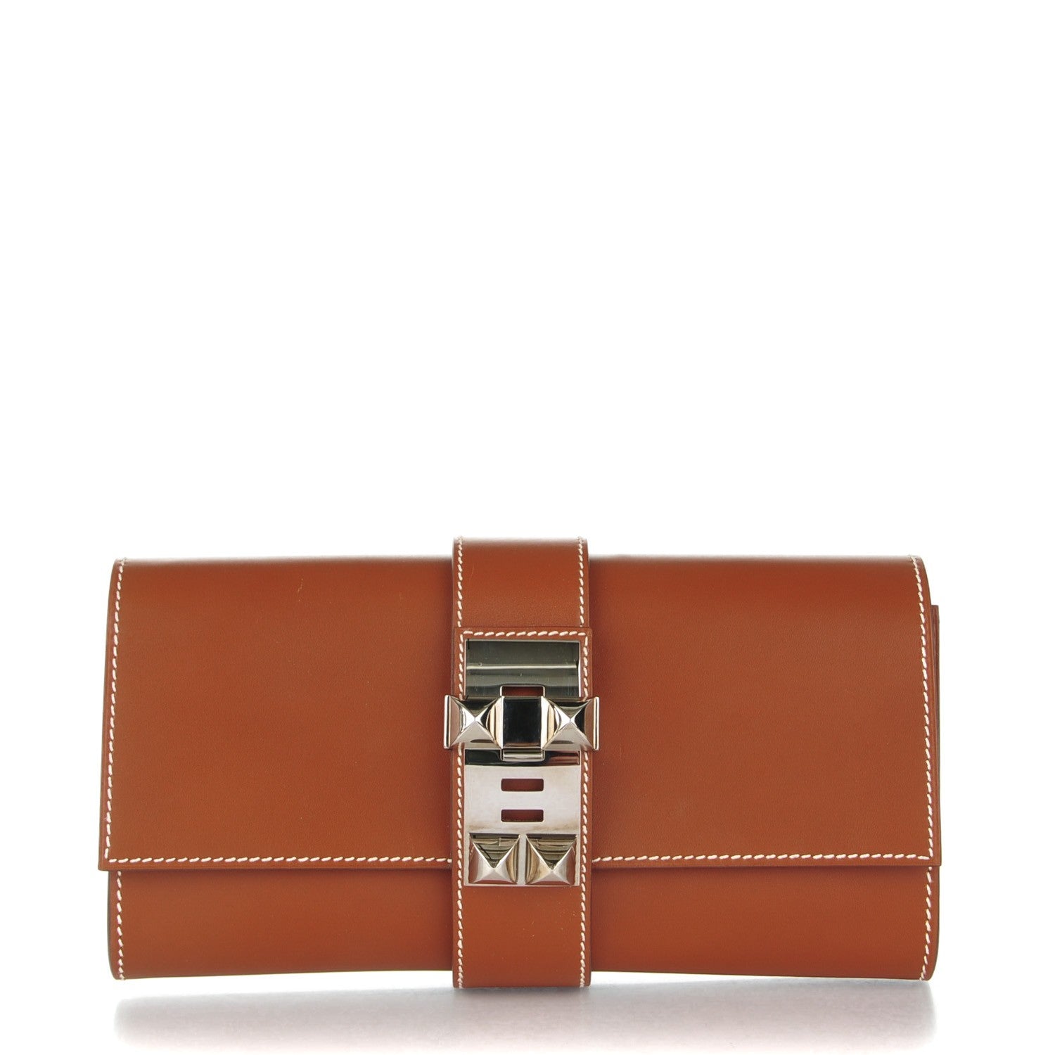 Hermes Tadelakt Medor 23 Clutch Fauve 1 of 7
