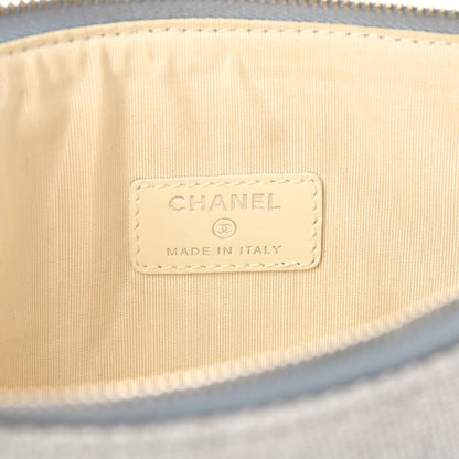 Chanel Canvas Medium Deauville Pouch Blue 6 of 9