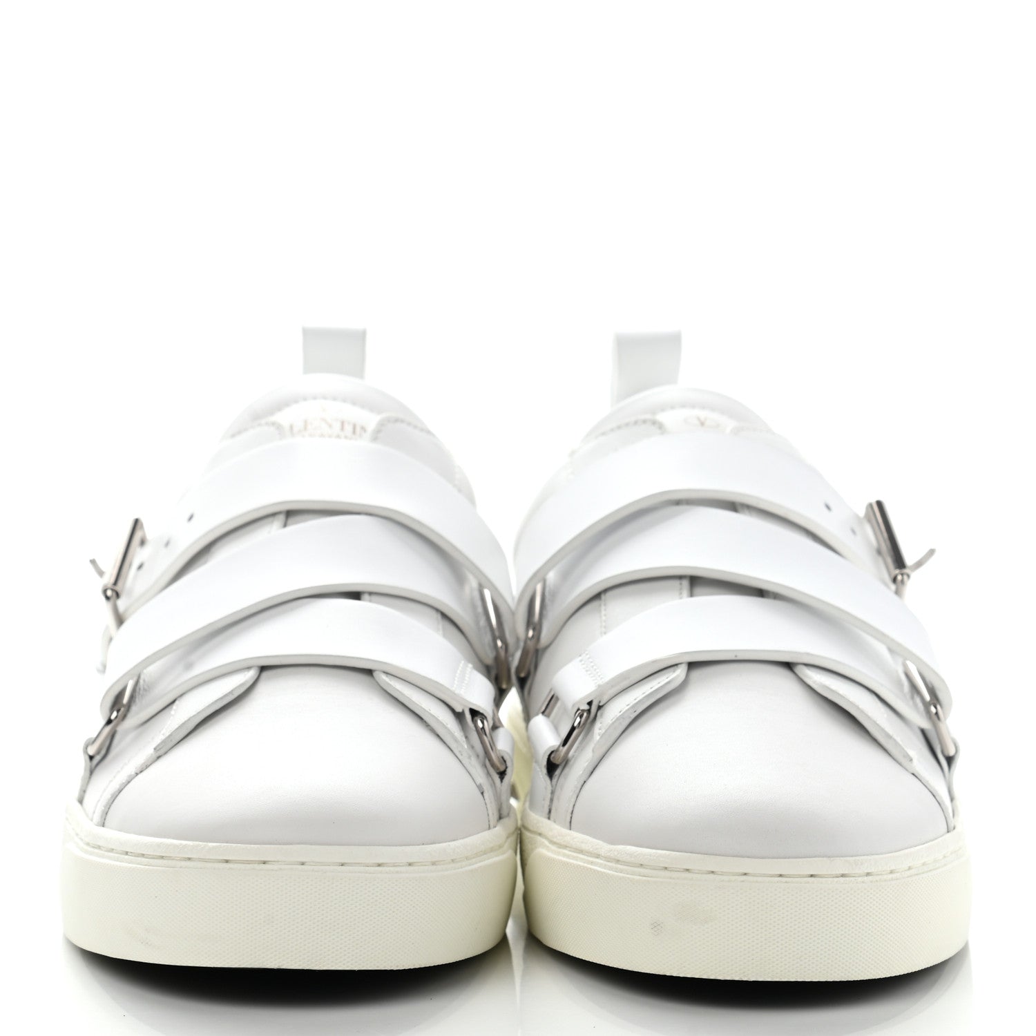 Valentino Garavani Calfskin Mens V Punk Low Top Sneakers 40 White 2 of 15