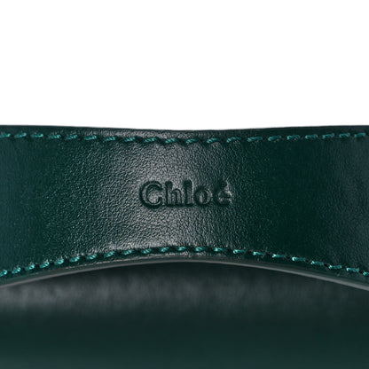Chloe Shiny Calfskin Suede Mini C Double Carry Green 9 of 11