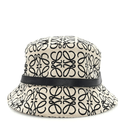 Loewe Jacquard Allover Anagram Bucket Hat Ecru 57 Black 4 of 8