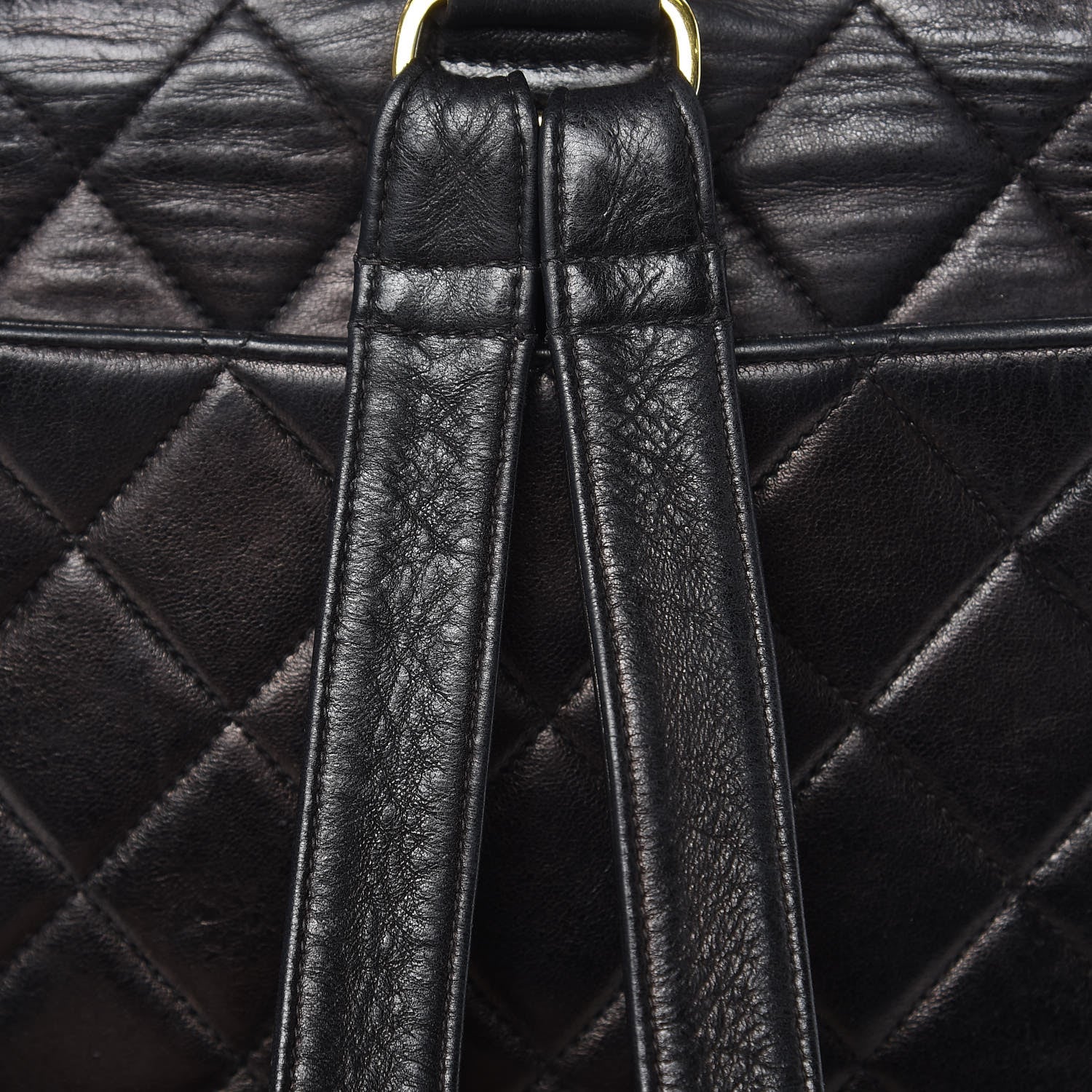 Chanel Lambskin Quilted Backpack Black 13 of 18