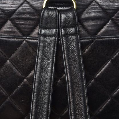 Chanel Lambskin Quilted Backpack Black 13 of 18