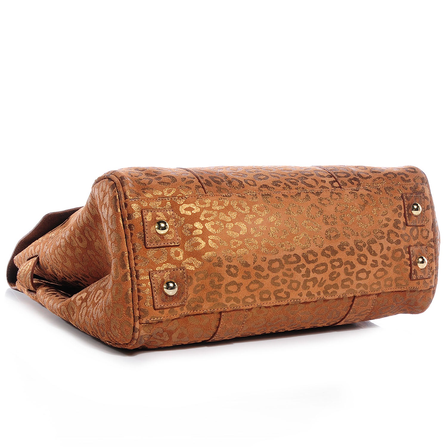 Mulberry Metallic Leopard Bayswater Satchel Camel 4 of 8