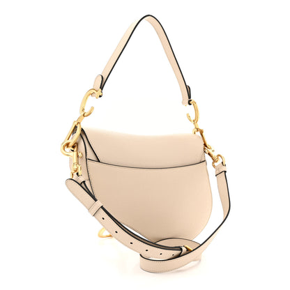 Christian Dior Grained Calfskin Saddle Bag With Strap Hazelnut 3 of 11