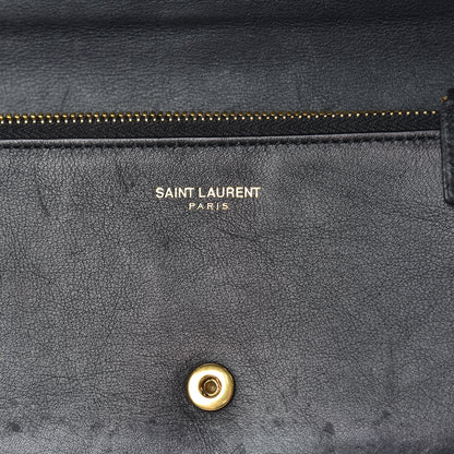 Saint Laurent Calfskin Classic Y Ligne Clutch Black 8 of 13