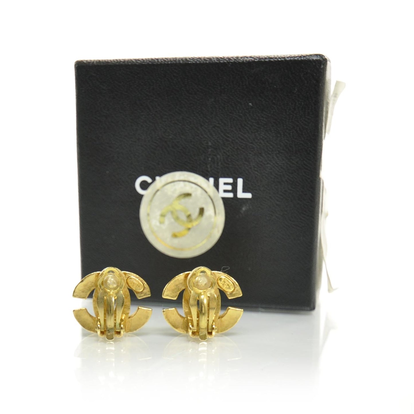 CC Clip On Earrings Gold
