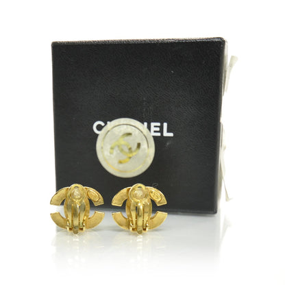 Chanel CC Clip On Earrings Gold 2 of 5