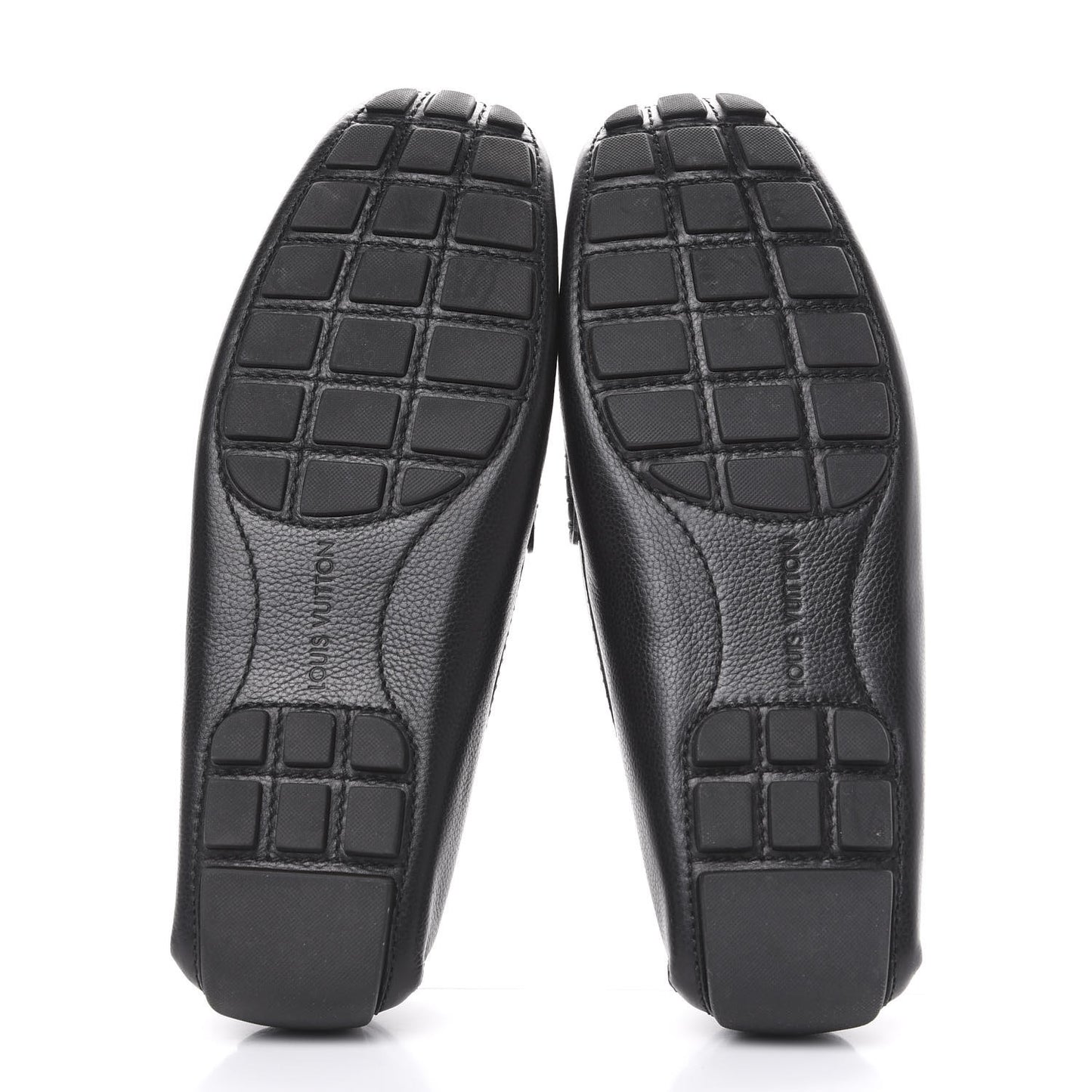 Grained Calfskin Monte Carlo Car Shoe Moccasin Loafers 8 Black