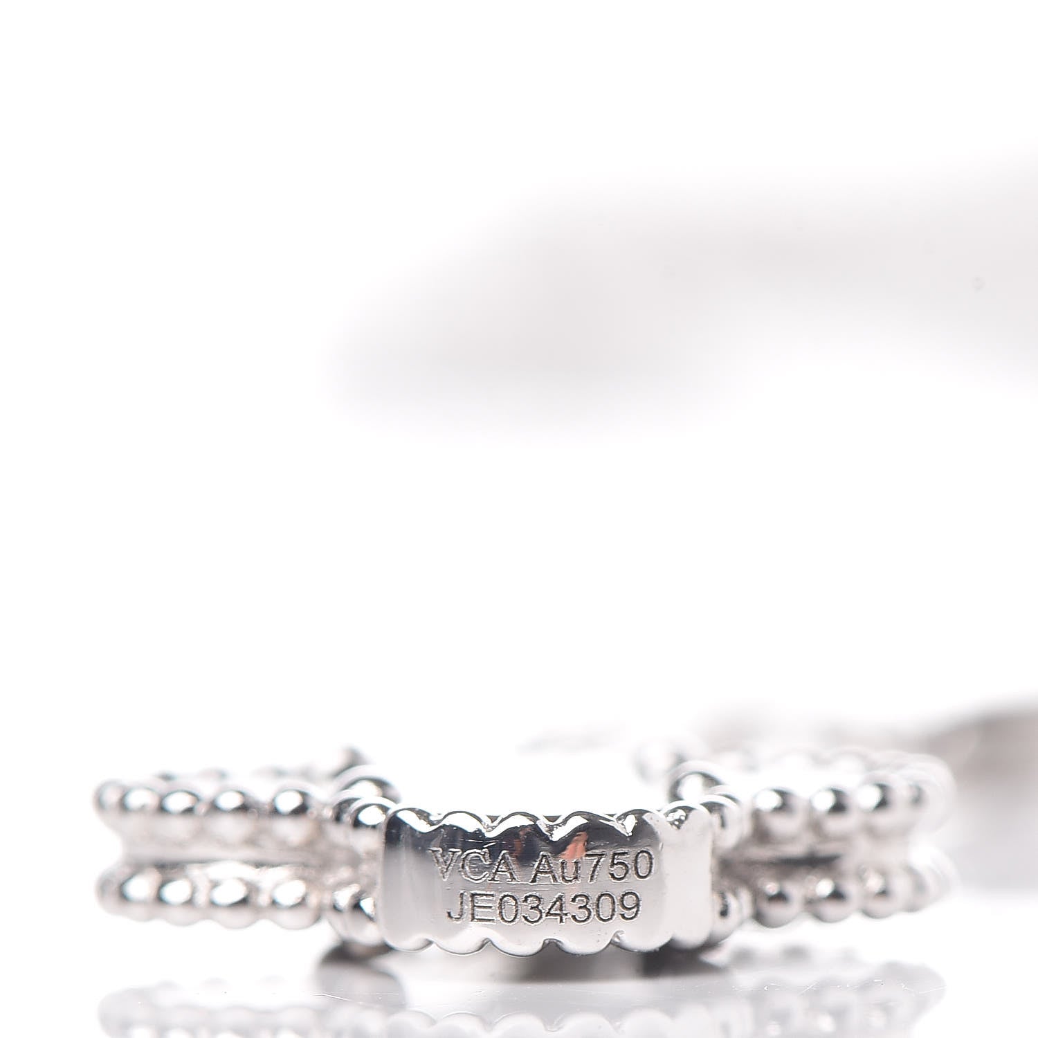 Van Cleef & Arpels 18K White Gold Mother of Pearl Chalcedony 6 Motifs Magic Alhambra Necklace 6 of 7