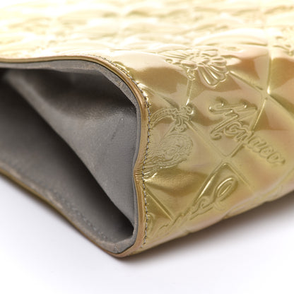 Chanel Patent Calfskin Lucky Symbols Pochette Gold 9 of 17