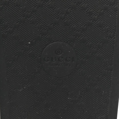 Gucci Nappa Miro Soft Calfskin Womens Interlocking G Slide Sandals 38 Black White 6 of 9