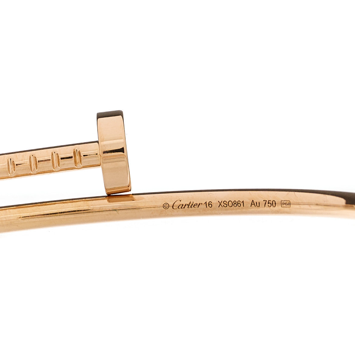 18K Pink Gold Small Juste Un Clou Bracelet 16