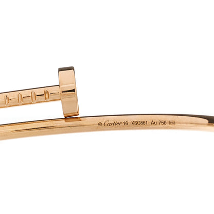 Cartier 18K Pink Gold Small Juste Un Clou Bracelet 16 2 of 4