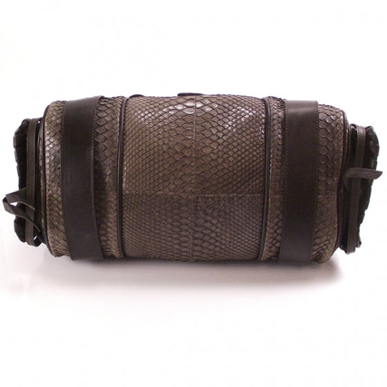 Chloe Python Silverado Shoulder Bag Dark Brown 4 of 10