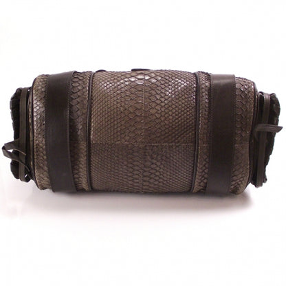 Chloe Python Silverado Shoulder Bag Dark Brown 4 of 10