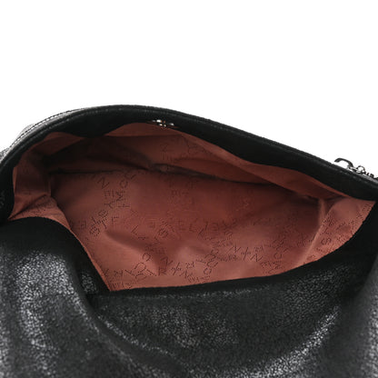 Stella McCartney Shaggy Deer Falabella Fold Over Clutch Black 6 of 11