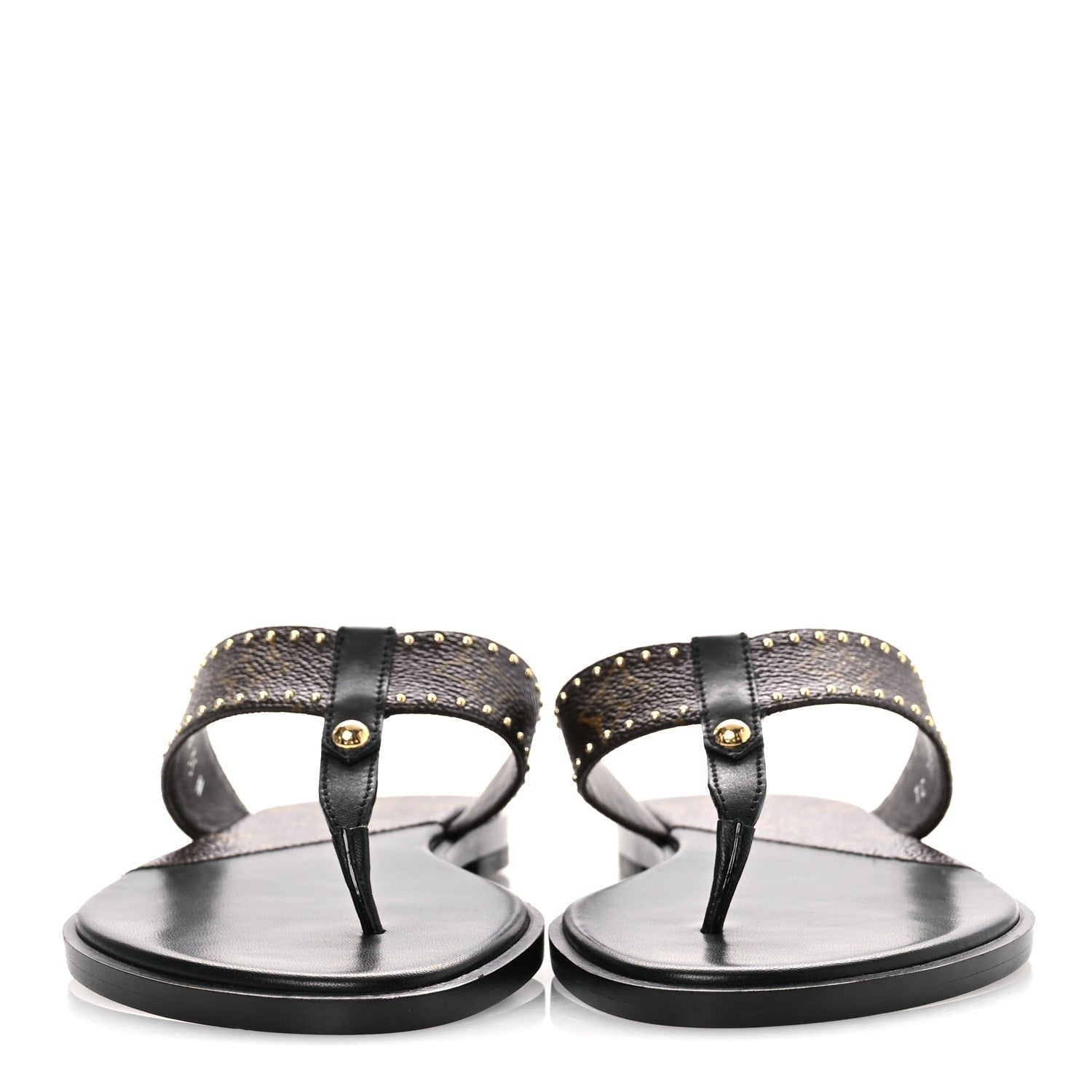 Louis Vuitton Monogram Sunny Flat Thong Sandals 35 Brown 3 of 11