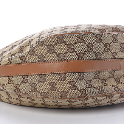 Gucci Monogram Medium GG Twins Hobo Tan 9 of 10