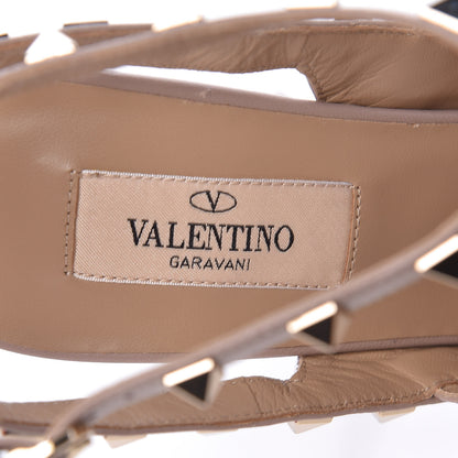 Valentino Garavani Patent Nappa Rockstud Ankle Strap 100mm Pumps 38 Poudre 6 of 8