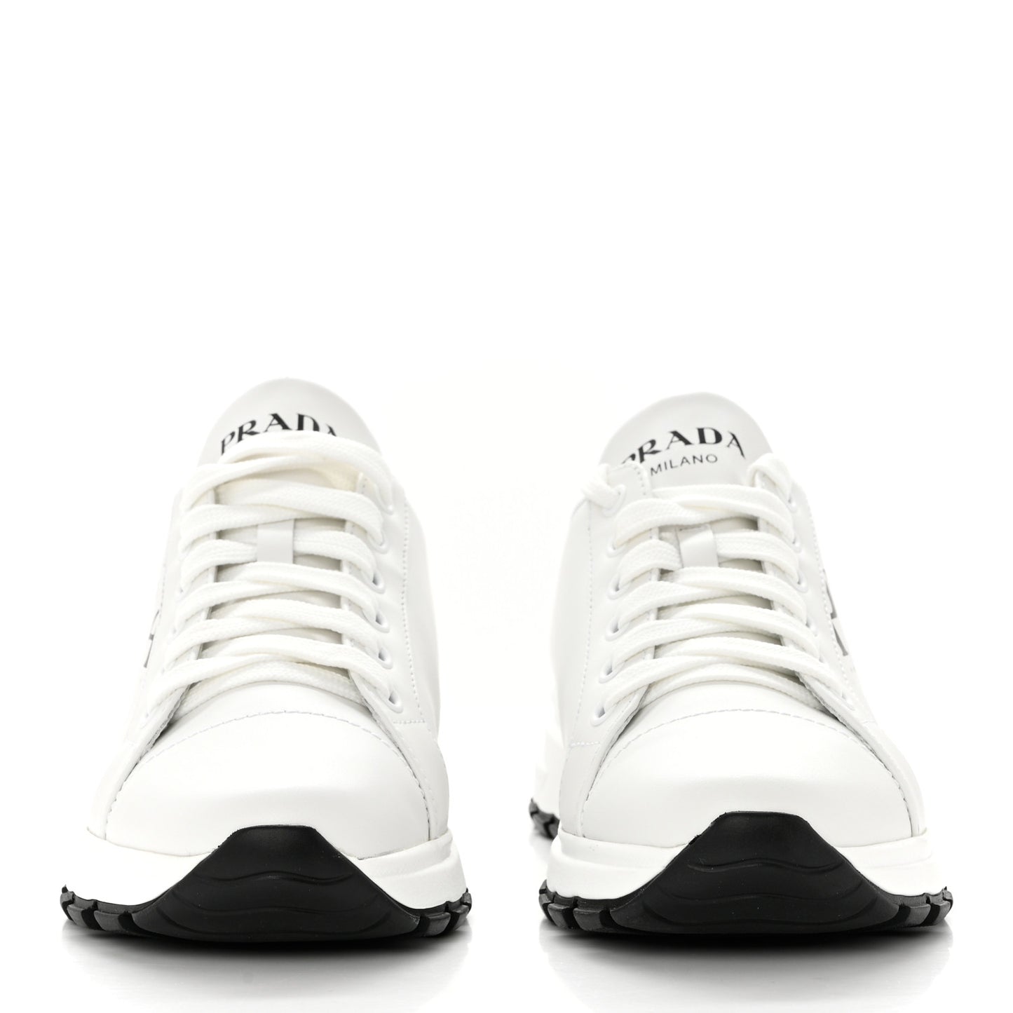 Nylon Gabardine Logo Sneakers 36.5 White