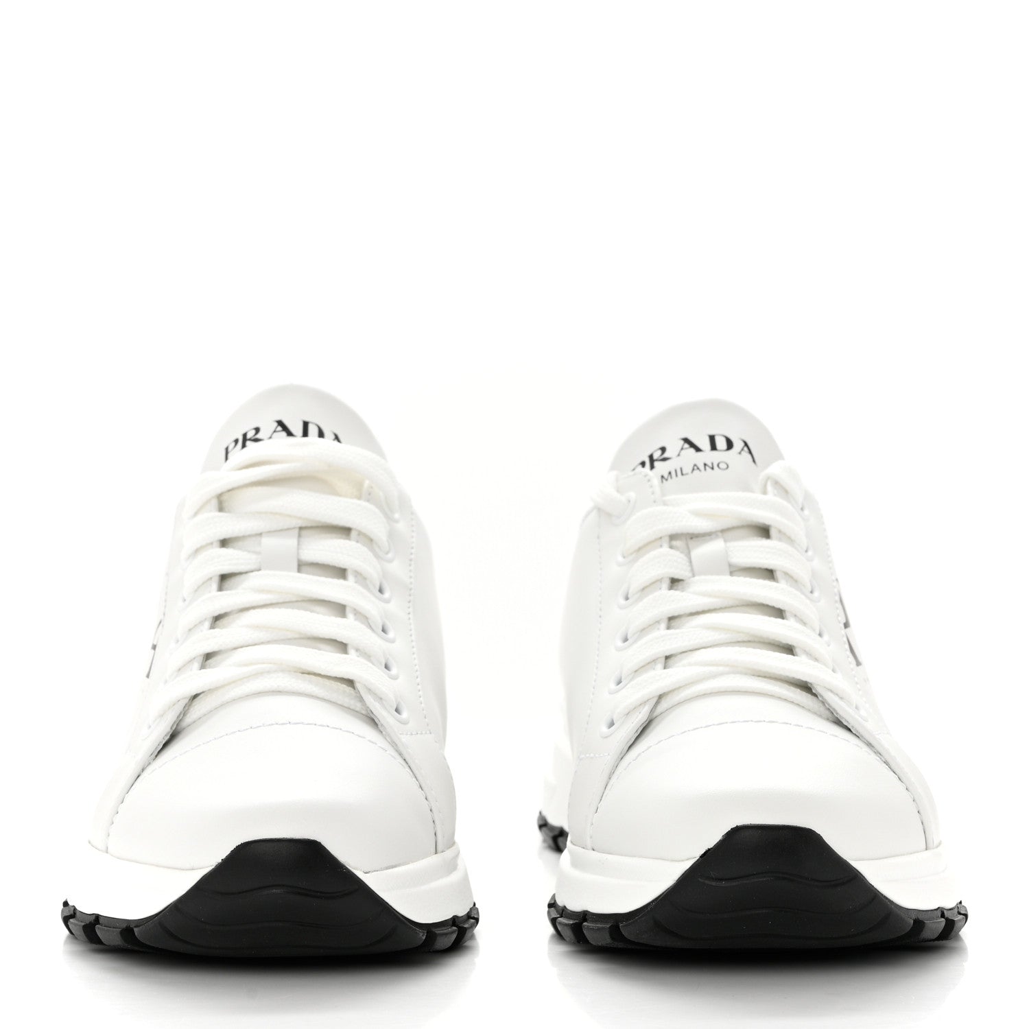 Prada Nylon Gabardine Logo Sneakers 36.5 White 2 of 9