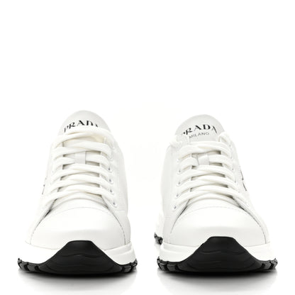 Prada Nylon Gabardine Logo Sneakers 36.5 White 2 of 9