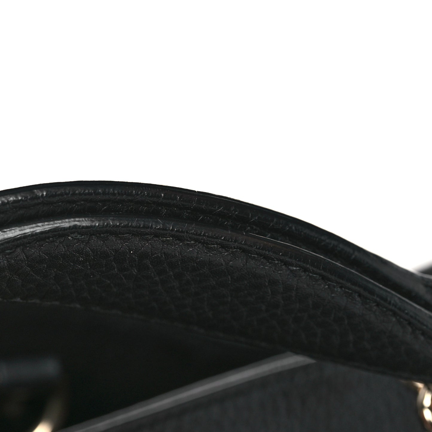 Pebbled Calfskin Medium Soho Chain Shoulder Bag Black
