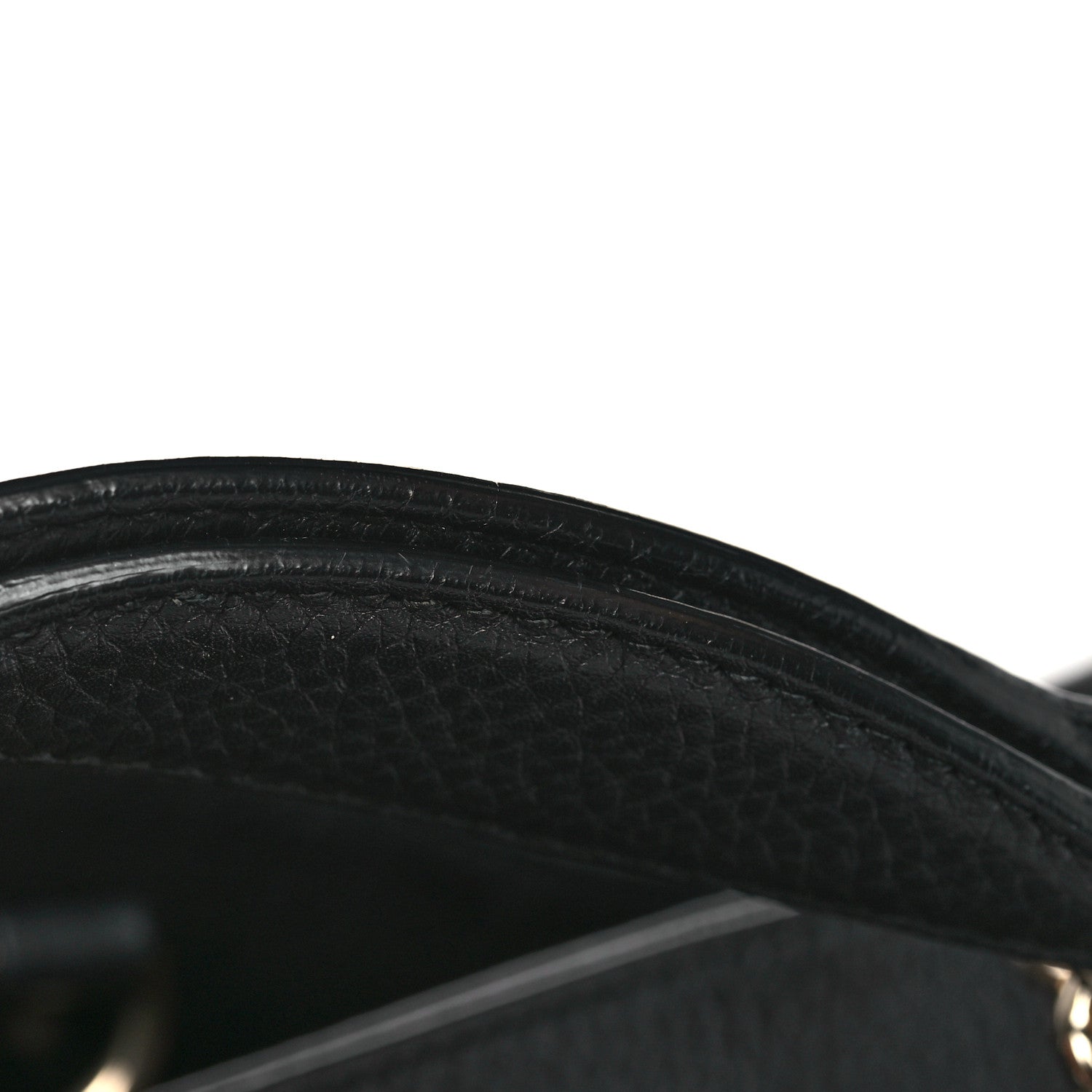 Gucci Pebbled Calfskin Medium Soho Chain Shoulder Bag Black 10 of 10