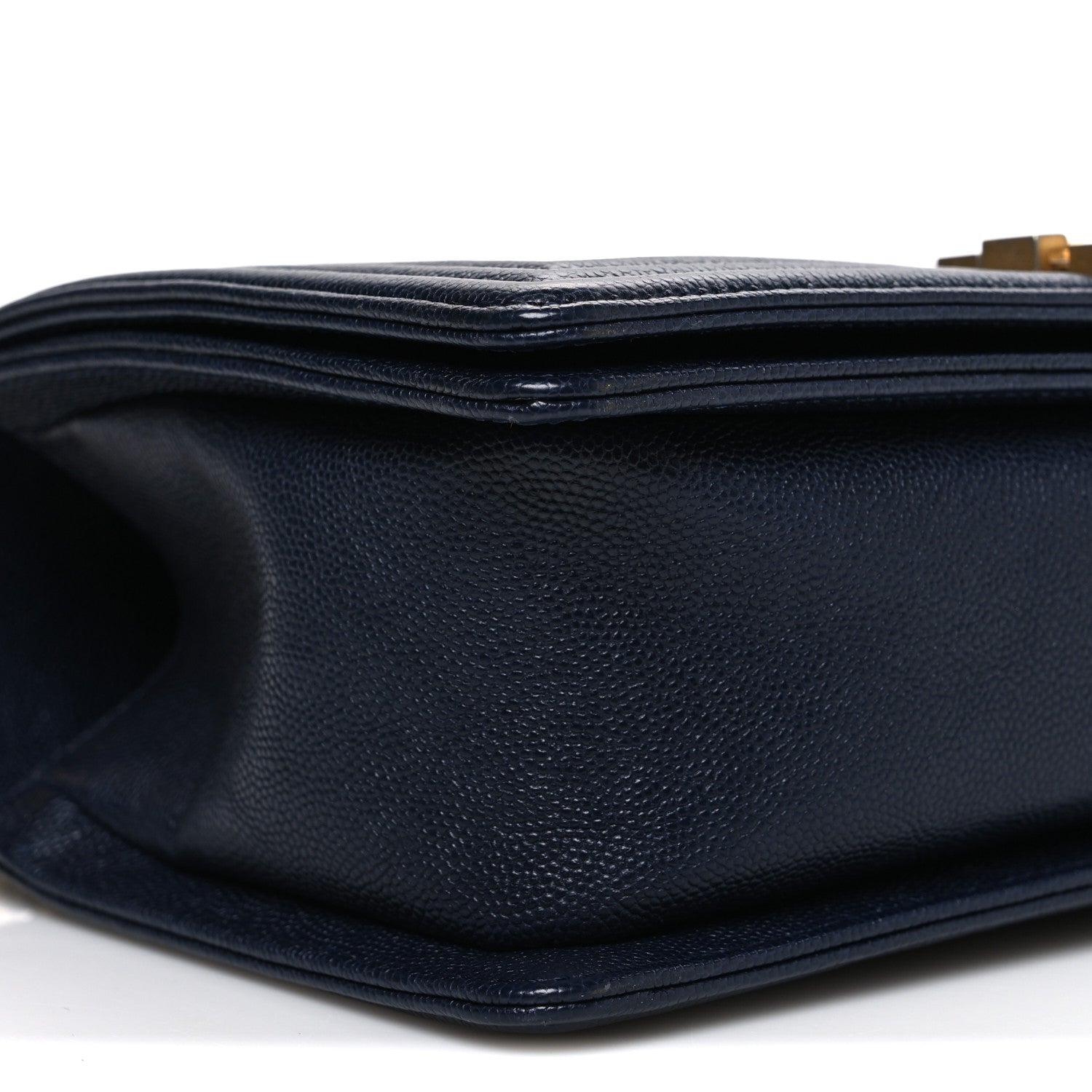 Chanel Caviar Quilted Medium Boy Flap Navy 9 of 10