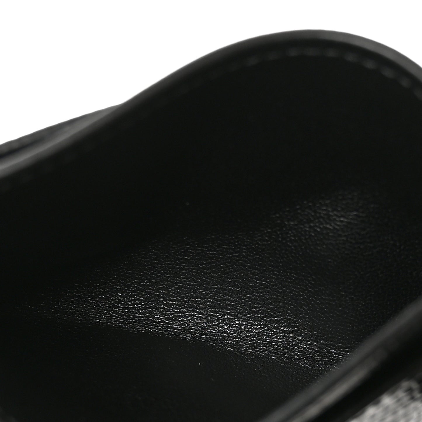 Calfskin Lizard Embossed Card Holder Black