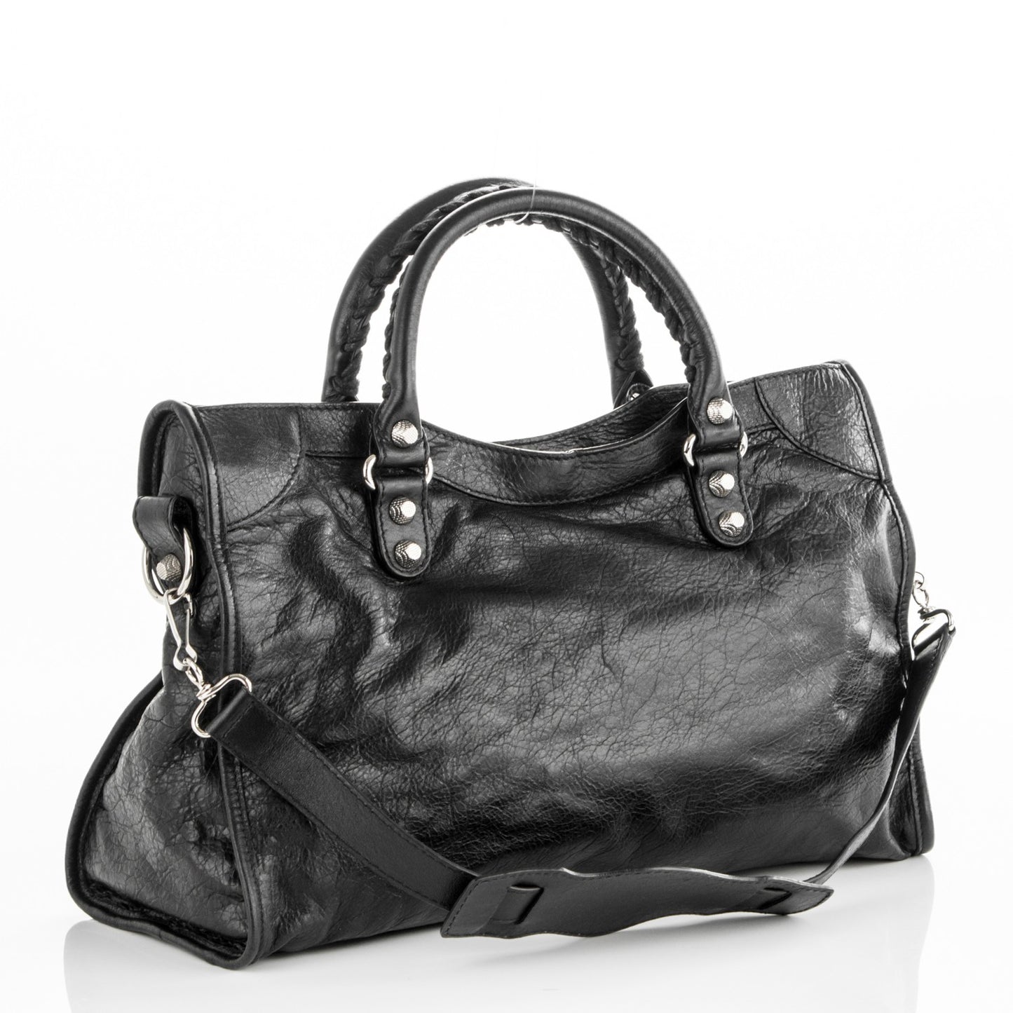 Agneau Giant 12 Silver Hardware City Black