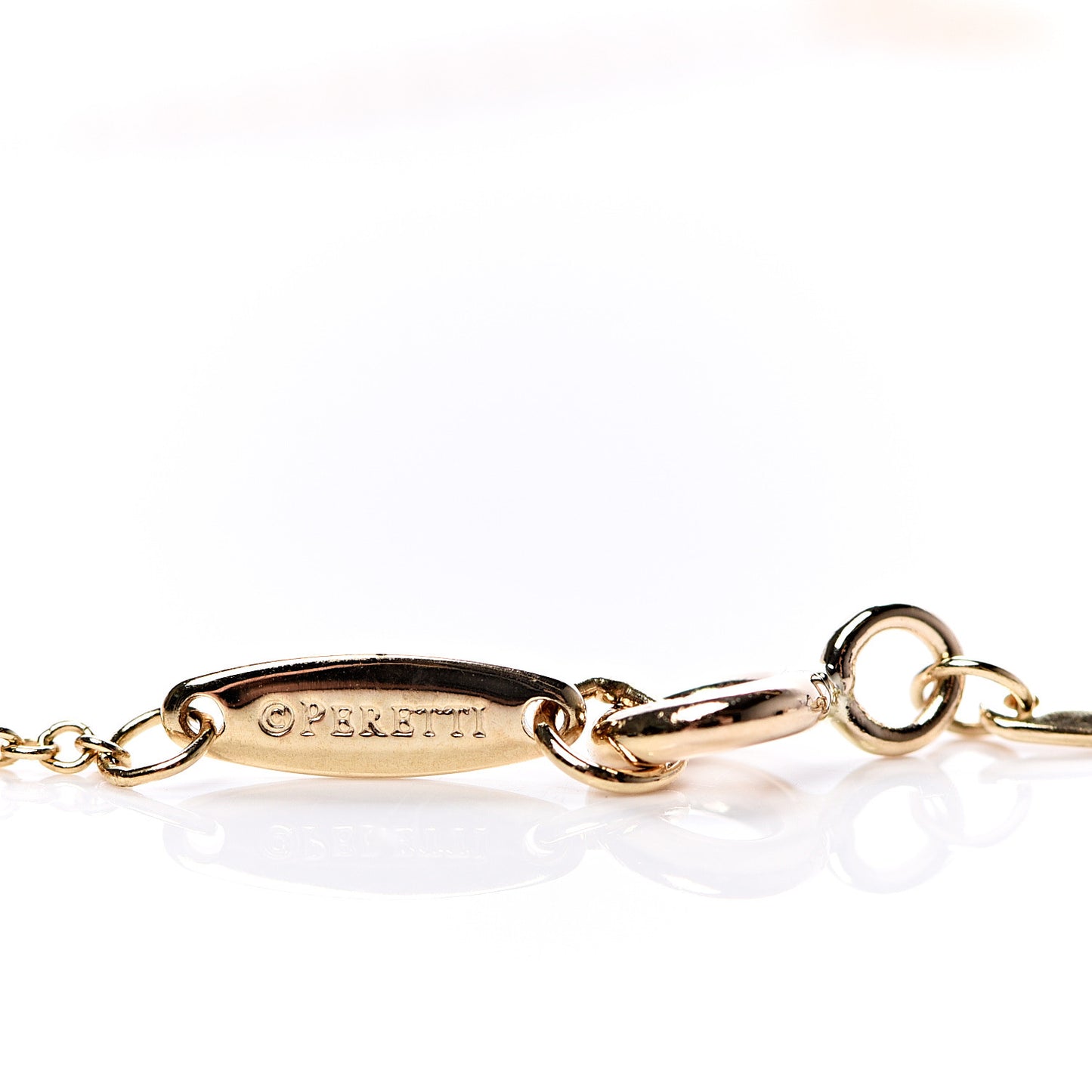 18K Yellow Gold Diamond .12ct Elsa Peretti Diamonds by the Yard Pendant Necklace